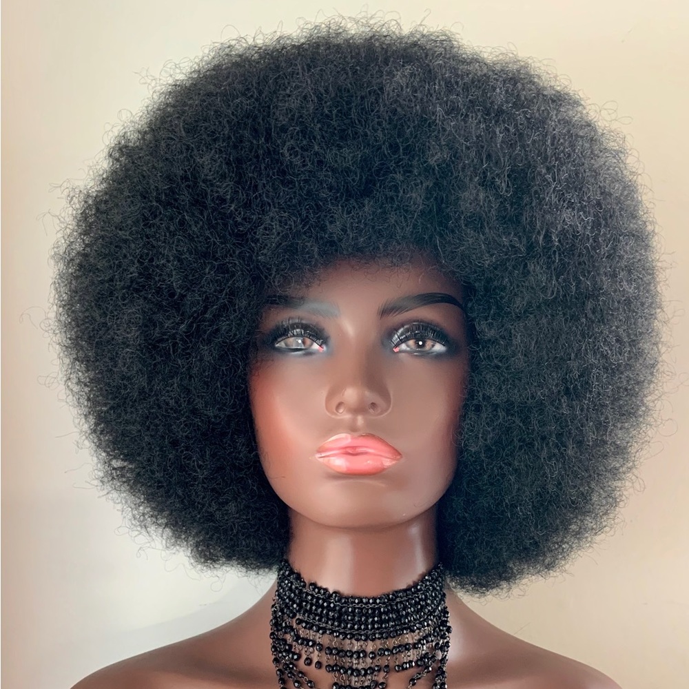 Unisex Black Premium Fiber Afro Wig for Daily Wear/Events / Cosplay and more 🤩